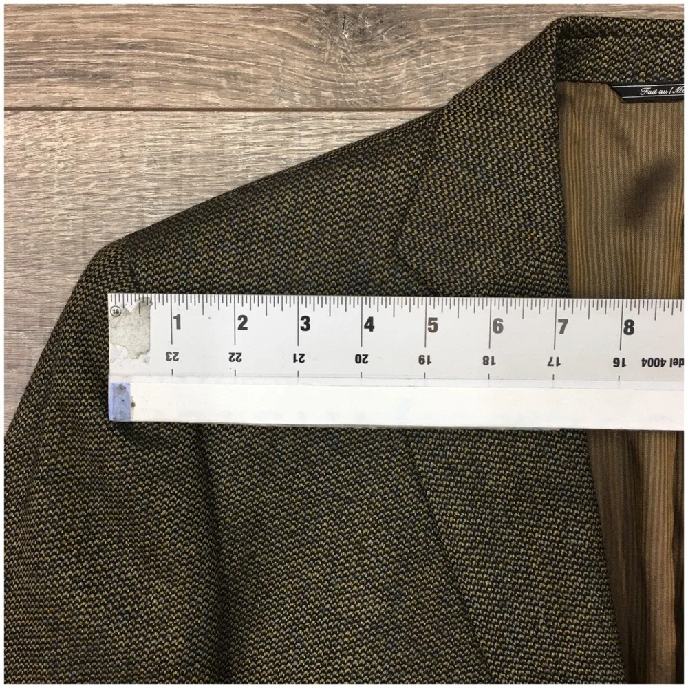JACK VICTOR Mens Wool Blazer Sport Coat Casual Jacket Size 42L Classic Suit